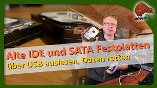 Alte SATA- und IDE-Festplatten über USB auslesen - Teil 1