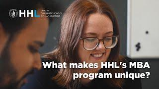 What makes HHL's MBA program unique?