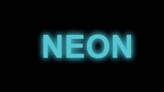 Neon Text Glowing Animation Using HTML and CSS