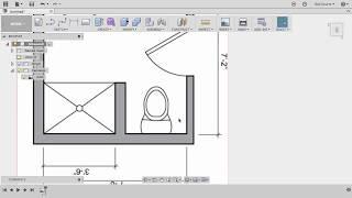 Fusion 360: Turning a 2D floor plan into a 3D model