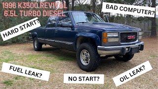 96 GMC k3500 REVIVAL: 6.5L DIESEL HARD START/RUNNING ROUGH