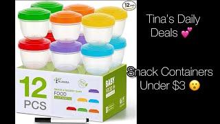 Amazon Snack Containers deal under $3  this deal definitly won’t last long ‍️ ‼️