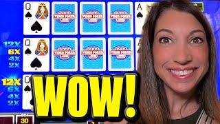 BIG WIN on Multipliers Rising Video Poker in Reno 