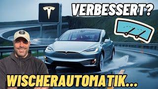 Tesla Wischerautomatik stark verbessert nach Software Update?