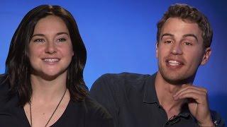 Theo James & Shailene Woodley Talk Kissing In Insurgent 'Rapid Fire'