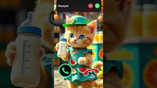 cat is calling::::#cat #cutecat #funny #animals #gato #aiart #youtubeshorts #trendingshorts