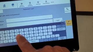 New TASKAlfa 5004 password change from the control panel