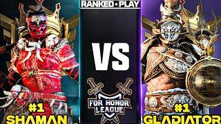 NUMBER 1 RANKED SHAMAN VS NUMBER 1 RANKED GLADIATOR! FOR HONOR