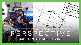 How to Use Clip Studio Paint Perspective Guide Tools Tutorial