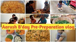 Aarush Birthday Pre- Preperation vlog|Vegetable shopping| Telugu vlogs