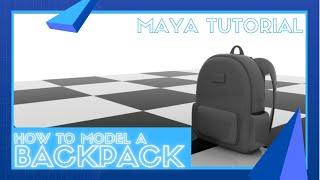 Modeling a Backpack - Maya Tutorial