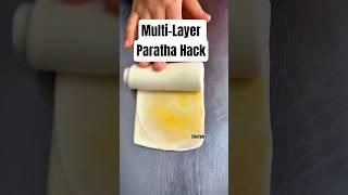 Lachha Paratha in Just 1 Fold Trick ️ #making #layers #paratha #instagram #viral #reels #chefwire