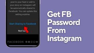 How To Get Facebook Password From Instagram