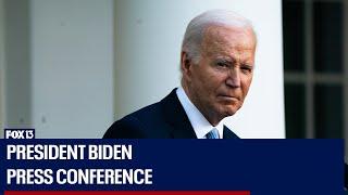 President Joe Biden speaks from White House