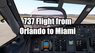 737 Flight from Orlando (KMCO) to Miami (KMIA) | PMDG