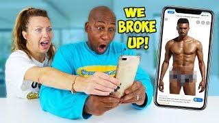 DAD Reacts To My MUMS CAMERA ROLL!! *WE BROKE UP*