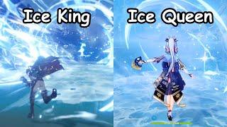 Can Wriothesley beat Ayaka in Ice Bridging?