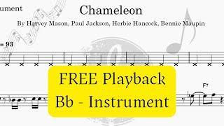 “Chameleon” | Play-Along for Bb Instruments | Free Band Playback & Sheet Music On-Screen