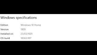 How to install downgrade from windows 10 2004 version to 1909 (outdated)