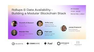 Rollups and Data Availability - Building a Modular Blockchain Stack