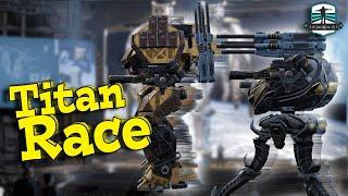 War Robots Titan Race - Speed Test - Wich will be the fastest?