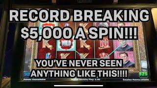 $5,000 SPINS!  MUST SEE HIGH LIMIT SLOTS (OVER 15 JACKPOTS)