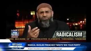 Radical Muslim preacher tweets 'Bin Your Poppy'