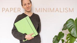 MINIMALISM - How I Organize Paper Clutter and all the Documents I Keep - Decluttering Paper