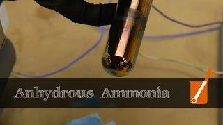 Distilling pure anhydrous ammonia