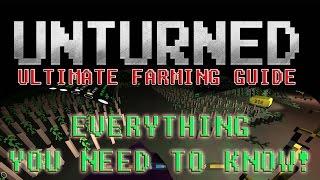 Unturned - Guide to FARMING - How to Grow Vegetables - Building Greenhouse - GUIDE to Unlimited FOOD