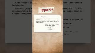 Penulisan tahun di naskah proklamasi ditulisnya tahun 05? Typo gak sih? #Shorts