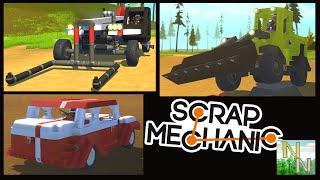 Ретро авто и Два Погрузчика [ Scrap Mechanic ] Ваши Постройки 0.1.27b