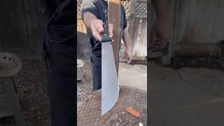 Nedfoss 16” survival machete vs 2x4 #shorts #knifestuffwedo #knifetest #chopper #fixedblade