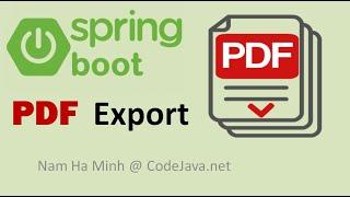 Spring Boot Export Data to PDF with OpenPDF Example