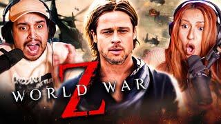 WORLD WAR Z (2013) MOVIE REACTION - HAD US JUMPING OUT OF OUR SEATS! - FIRST TIME WATCHING - REVIEW