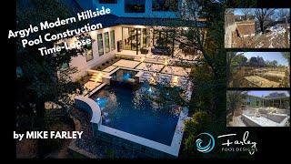 Argyle Modern Hillside Pool Construction Time-Lapse |Pool Design Build