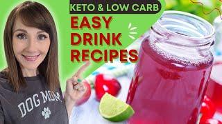 3 Keto Drink Recipes | EASY | Low Carb | Diabetic Friendly