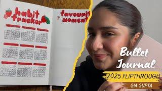 2025 BULLET JOURNAL FLIPTHROUGH + JANUARY SPREAD | Gia Gupta