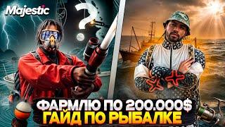 ГАЙД по НОВОЙ РЫБАЛКЕ на MAJESTIC RP 2025! КАК ФАРМИТЬ по 200.000$ в GTA 5 RP!