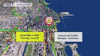 Major road closures downtown begin Thursday night for upcoming NASCAR Chicago Street Race