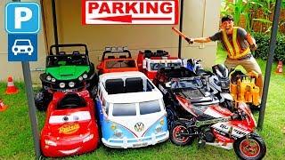 Yejun Build Car Toy Garage & Parking Lot in House