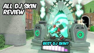 ALL DJ SKINS REVIEW | Tower Defense Simulator | ROBLOX