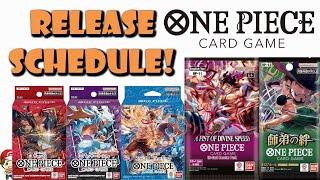 The Complete One Piece TCG Release Schedule - BIG Update! Full Buyer's Guide! (One Piece TCG News)