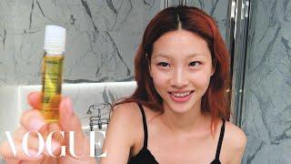 Squid Game's Hoyeon Jung’s Steps for Perfect Skin and a Two-Tone Lip | Beauty Secrets | Vogue