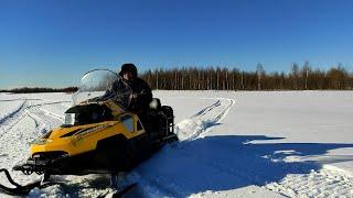 С какой скоростью может ехать Снегоход Стелс Викинг 800