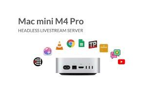 E99 Headless Mac mini M4 Pro Livestream Server