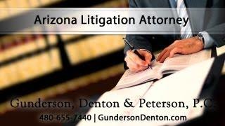 Sterling Peterson - Arizona Litigation Attorney at Gunderson, Denton & Peterson, P.C.