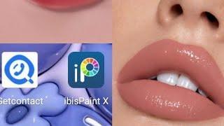 как рисовать губы в приложении ibis Paint X