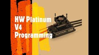 HobbyWing Platinum V4 ESC Programming