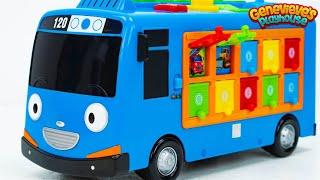 Teach Babies Colors, Numbers, and Vehicles with Tayo the Little Bus Toy Video for Kids!